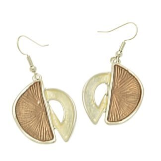 Miss Milly - Caramel Hemicircle Earrings (FE775BN) SALE