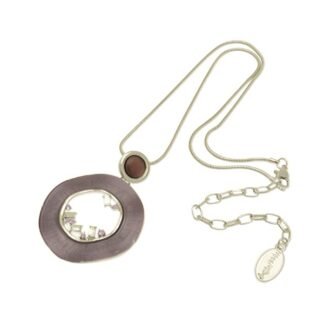 Miss Milly - Purple Crystal Hoop Pendant (FN639PP) SALE