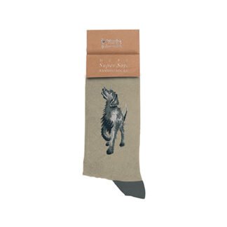 Black Labrador Men's Sock - Walkies SOCKM003