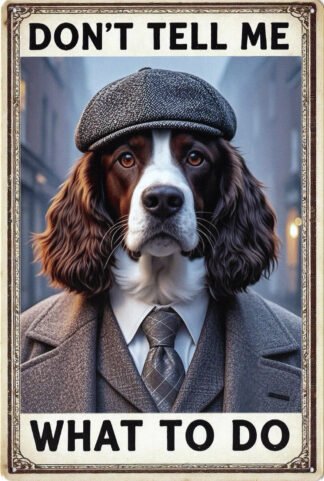 Animal Metal Sign Springer Spaniel