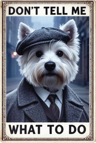 Animal Metal Sign West Highland White