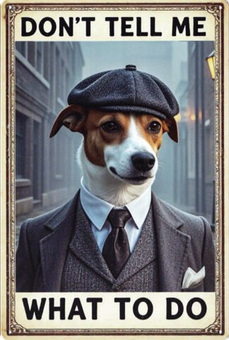 Animal Metal Sign Jack Russell