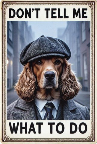 Animal Metal Sign Cocker Spaniel