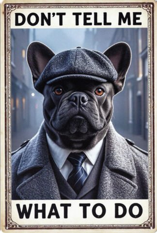 Animal Metal Sign French Bulldog